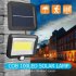 100 LED Solar Power Motion Sensor Outdoor Garden Light Security Flood Lamp Split COB100 lamp walking light  including 5 meters extension cord 
