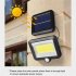 100 LED Solar Power Motion Sensor Outdoor Garden Light Security Flood Lamp Split COB100 lamp walking light  including 5 meters extension cord 