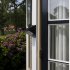 100 lumens LED outdoor Security light with solar panel charger and 1000mAh battery is great for lighting up pathways  patios and gardens