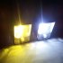 100 lumens LED outdoor Security light with solar panel charger and 1000mAh battery is great for lighting up pathways  patios and gardens