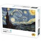 1000 PCS Mini Puzzles Painting Challenge Paper Puzzles DIY Decompression Toy 49394-1 starry sky