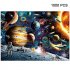 1000 Pieces Jigsaw Puzzles Educational Toys Scenery Space Stars Educational Puzzle Toy for Kids Adults Christmas Halloween Gift Space traveler