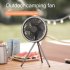 10000mah Portable Camping Fan with Detachable Tripod 3 Levels Adjustable Outdoor Electric Fan with Timing White