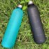 1000ML Space  Cup Time Marker Portable Outdoor Sports Bottle Frosted Gradient Color Cup White