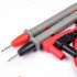 1000V 10A Hard Point Test Leads Set with Comfortable Grip Meter Probes for Handheld Digital Multimeter Red Black