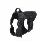 1000d Nylon Dog  Vest Outdoor Pet Vest With Buckle Quick Release Vest For Dog black_M