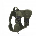 1000d Nylon Dog  Vest Outdoor Pet Vest With Buckle Quick Release Vest For Dog green_M