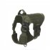 1000d Nylon Dog  Vest Outdoor Pet Vest With Buckle Quick Release Vest For Dog Army green   rope L