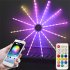 1000lm Explosion Star Lights Usb Camping Digital Rgb Firework Light with Wireless Rf Panel flat light