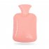1000ml Hot  Water  Bottle  Classic Solid Color Thick Silicone Rubber Bag  Explosion proof Anti scalding Injection Style Hand Warmers Off white
