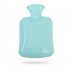 1000ml Hot  Water  Bottle  Classic Solid Color Thick Silicone Rubber Bag  Explosion proof Anti scalding Injection Style Hand Warmers Sky blue