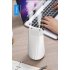 1000ml Mist Humidifier Double Nozzle Silence Home Air Diffuser with Light white