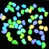 100PCS Luminous Stone Fluorescence Cobblestone Pebble for Home Aquarium Decoration Mixed color  colourful 