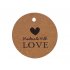 100Pcs Letter Printing Kraft Gift Hanging Tags for Wedding Party Decoration