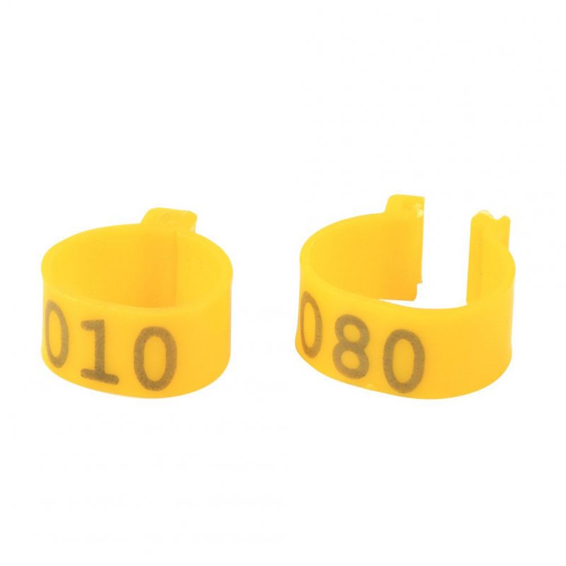 100Pcs Open-ended Foot Rings for Chicken Ducks Geese