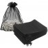 100Pcs Organza Bags Mesh Candy Bags Drawstring Jewelry Pouches for Present Wedding Giveaways 5in x 7in  13 x 18cm black