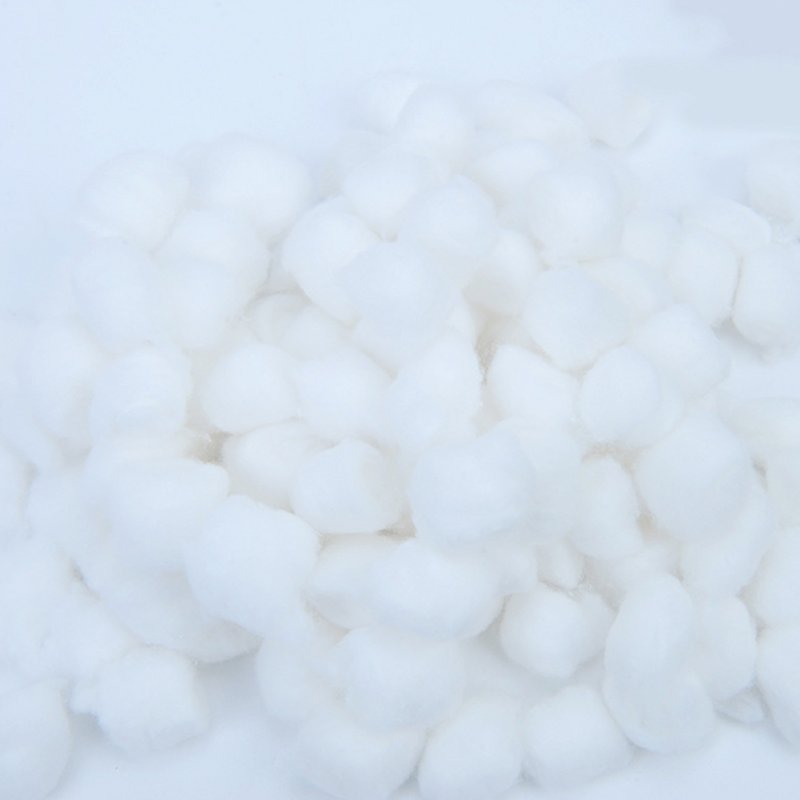 100Pcs/Pack Winter Keep Warm Cotton Ball Small Pet Cute Cage House Filler Supply for Hamster Rat Mouse Small Animals White cotton_100pcs