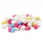 100Pcs Pack Winter Keep Warm Cotton Ball Small Pet Cute Cage House Filler Supply for Hamster Rat Mouse Small Animals Colored cotton 100pcs