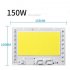 100W 150W 200W 220V Driverless COB LED Lamp Bead for Outdoor Lighting