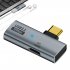 100W Type c To USB Adapter OTG With PD Charging USB3 2 Cable Adapter Fast Data Transfer Up To 10Gbps USB C Male And Female Connectors silver gray