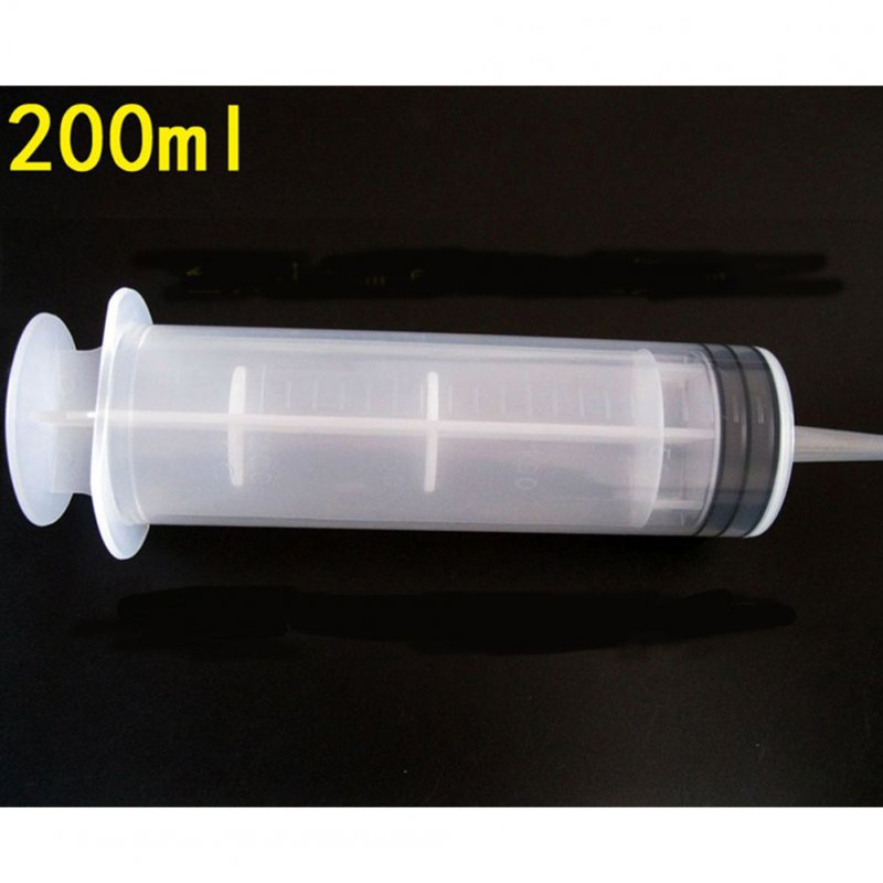 100mL / 150mL / 200mL Reusable Plastic Syringes Feeder Cleaning Douche Enema Nutrient Sterile Health Measuring Syringe Tools 200ml