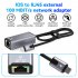 100mbps Wire Controlled Network Cable Adapter Compatible For Iphone To Rj45 Ethernet Lan Adapter Pd20w Charging silver gray