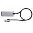 100mbps Wire Controlled Network Cable Adapter Compatible For Iphone To Rj45 Ethernet Lan Adapter Pd20w Charging silver gray