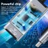 100mbps Wire Controlled Network Cable Adapter Compatible For Iphone To Rj45 Ethernet Lan Adapter Pd20w Charging silver gray