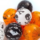 100pcs 12 Inch Halloween Latex Balloon Bat Skeleton Pumpkin Halloween Party Balloons For Party Decorations 100pcs 12 inch mixed color