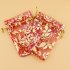 100pcs 2 8 3 5  Drawstring Organza Jewelry Favor Pouch with Gold Rose Print Bags for Gift Wedding Party Festival Golden 7 9cm