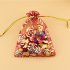 100pcs 2 8 3 5  Drawstring Organza Jewelry Favor Pouch with Gold Rose Print Bags for Gift Wedding Party Festival Golden 7 9cm