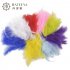 100pcs Colorful Turkey Feather Fluffy Wedding Dress DIY Jewelry Decor Accessories sapphire 14cm