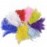 100pcs Colorful Turkey Feather Fluffy Wedding Dress DIY Jewelry Decor Accessories Lake Blue 14cm