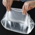 100pcs Disposable  Fresh keeping Film Sleeve Food Storage Bags Covers For Bowl Dish Plate transparent