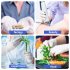 100pcs Disposable Latex Gloves White Non Slip Acid and Alkali Laboratory Rubber Latex Gloves Household Cleaning Products milk white S