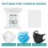 100pcs Disposable Mask Pad Isolation Filter Anti haze Dustproof Breathable Replacement Cotton Pad 100pcs