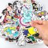 100pcs Non Repeating PVC Cartoon Colorful Printing Stickers Decals for Car Skate Skateboard Laptop Luggage   Random Delivery Random delivery