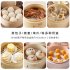 100pcs Round Perforated Steamer Paper Kitchen Steamer Liners Baking Mats 9 inches  23cm in diameter  100 sheets