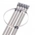 100pcs bag 304 Stainless Steel Ties 4 6 300 Self locking Cable Tie Zip  Tie Silver