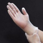 100pcs box Disposable PVC Gloves Transparent Thickened Labor Protection Gloves Transparent white