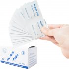 100pcs/set 6*3cm Antiseptic Cleanser Pads Wipes Cleaning Sterilization First Aid Accessory white_70% alcohol pad