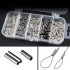 100pieces Fish Crimps Copper Alloy Pipe Fishing Line Tube Fitted Line Clip Tube Fishing Tackle Single tube set Steel wire clamp   copper pipe