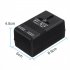 100w Dual Voltage Transformer Portable Lightweight 110 120v To 220 240v Step up Down Power Converter black