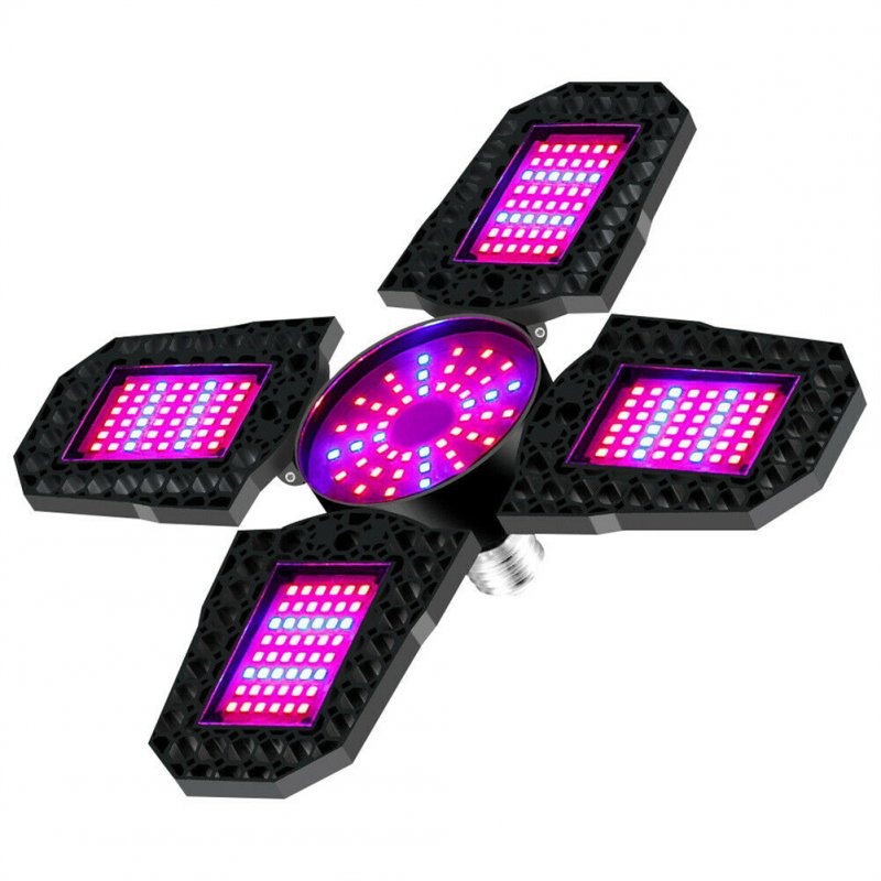 100w Foldable Led Grow Light Indoor Red Blue Spectrum E27 Plant Growing Lamp 100W-E27