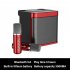 100w Wireless Dual Microphone Bluetooth compatible Speaker Portable Smart External Karaoke Device Supports Voice changing red