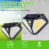 102 LED Solar Wall Lamp Human Body Induction Lamp On Both Sides Outdoor Courtyard Garden Villa Lamp 102LED