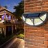 102LEDs 4 sided Waterproof Solar Light Motion Sensor Human Body Induction Wall Lamp for Garden Road 102leds