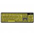 104 Keys Computer Keyboard 1 35m Cable Ergonomic Design Wired Keyboard USB Interface Plug and Play Clear Keys for The aged People yellow