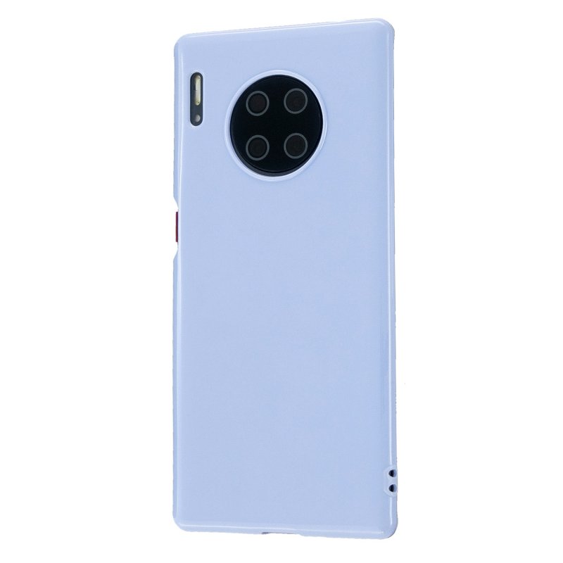 For HUAWEI Mate 30/30 Lite/30 Pro Cellphone Case Simple Profile Soft TPU Shock-Absorption Phone Cover Taro purple