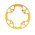 104bcd MTB Bicycle Chain Wheel Protection Cover Bicycle Protection Plate Guard Bike Crankset Full Protection Plate 32-34T gold